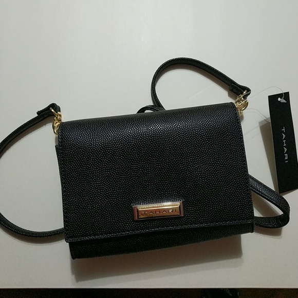 tahari purse black